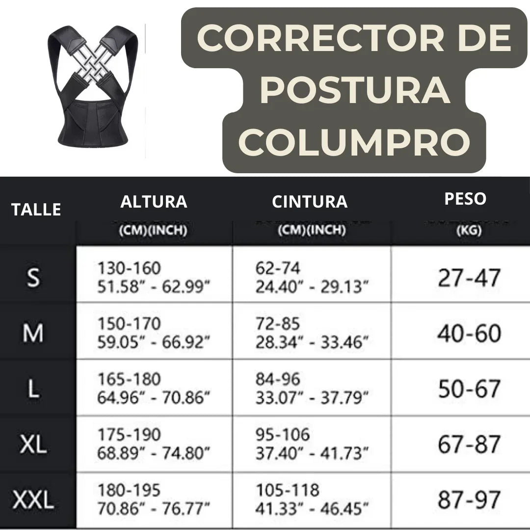 Corrector de Postura Ergonómico ColumPRO - NEXO SHOP
