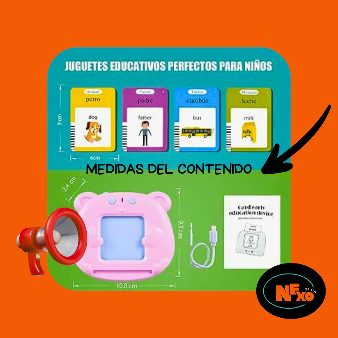 Tarjetas Parlantes Interactivas Talk & Learn - Bilingües - - NEXO SHOP
