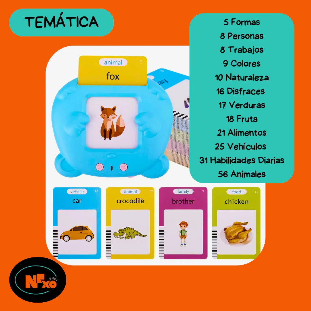 Tarjetas Parlantes Interactivas Talk & Learn - Bilingües - - NEXO SHOP