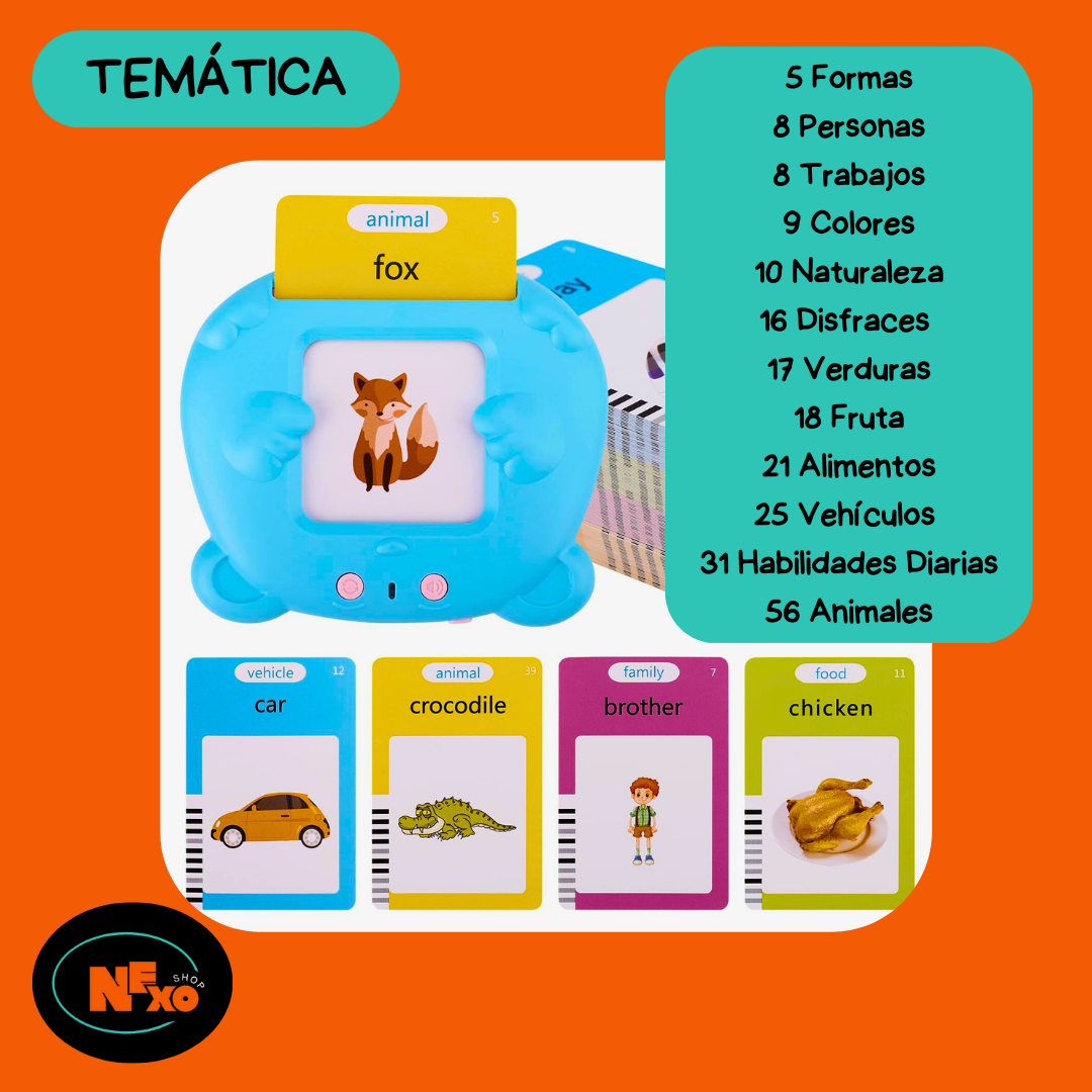 Juego de Tarjetas Parlantes Bilingües Talk & Learn - NEXO SHOP