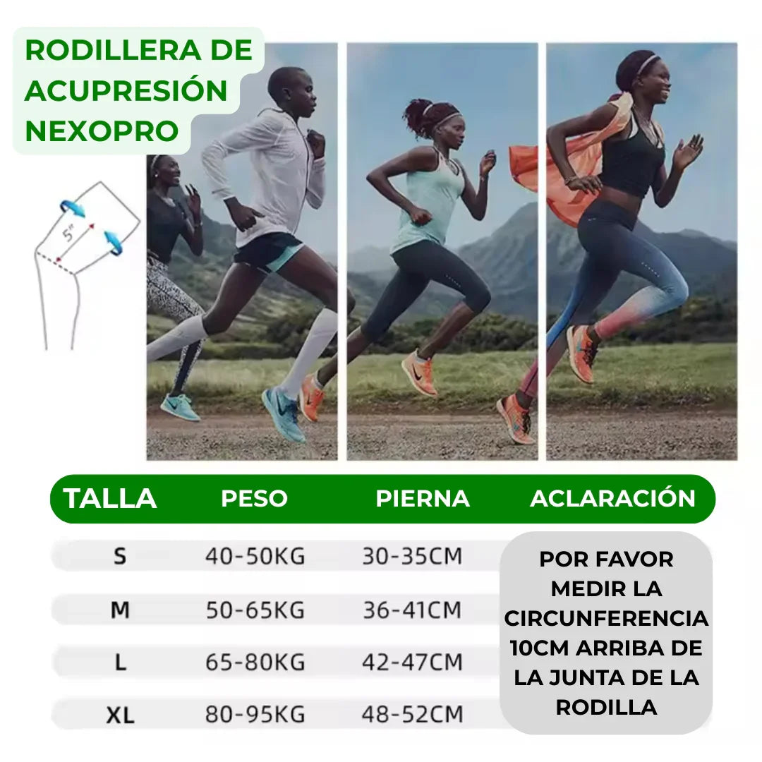 Tabla de Tallas Rodillera NexoPro