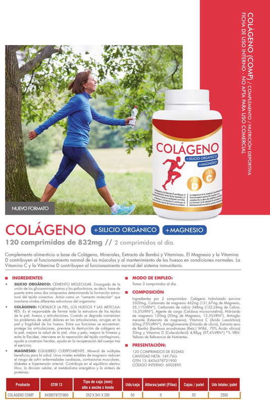 Colágeno Hidrolizado para la Salud Articular - 120 comprimidos