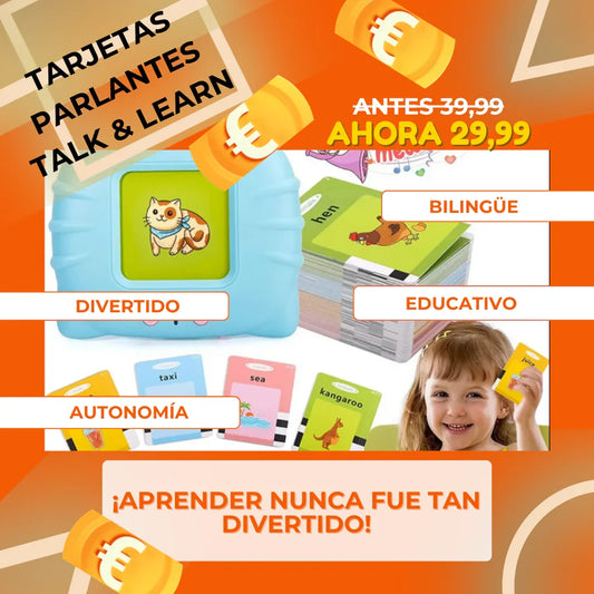 Tarjetas Parlantes Interactivas Talk & Learn - Bilingües - - NEXO SHOP