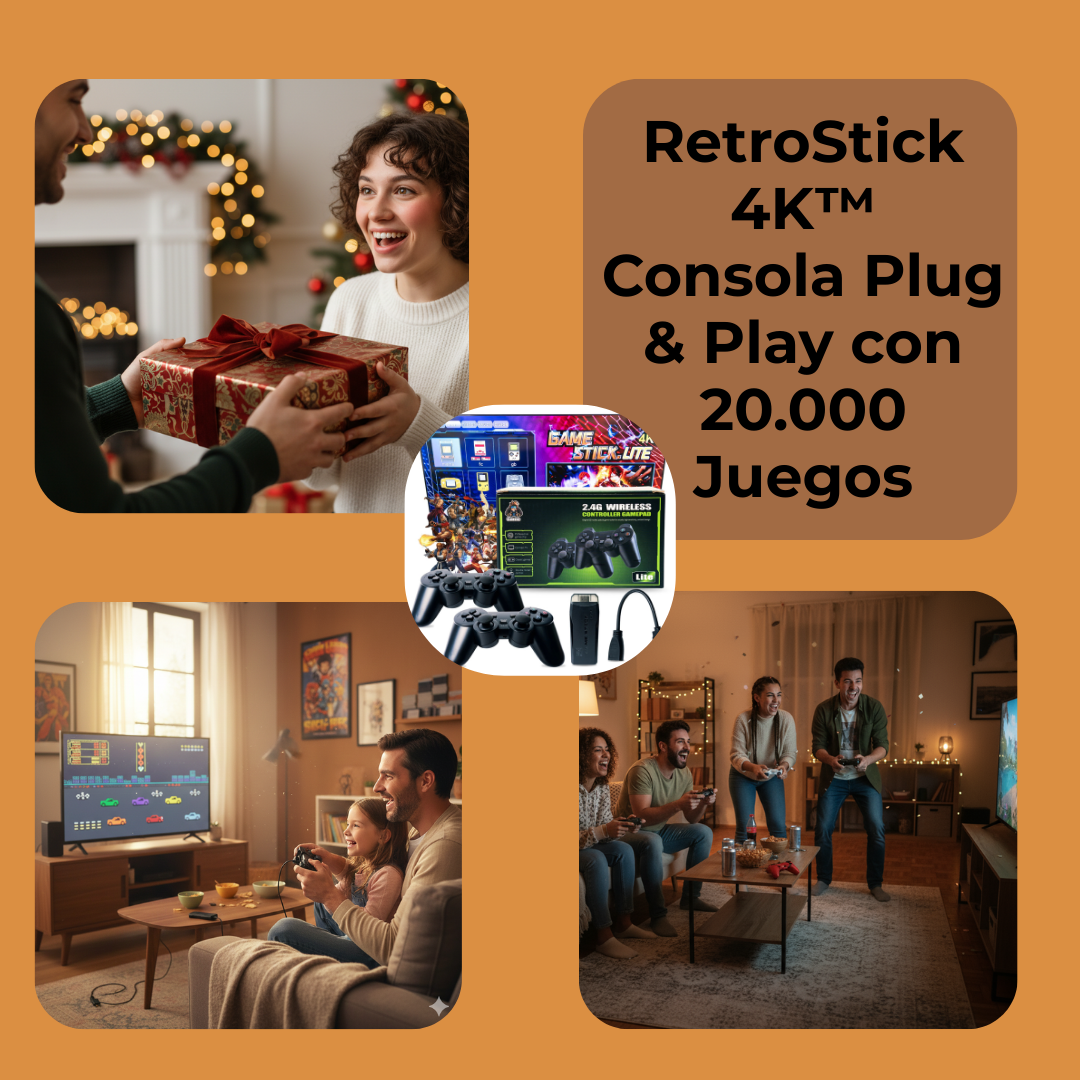 RetroStick 4K regalo, familia  y amigos
