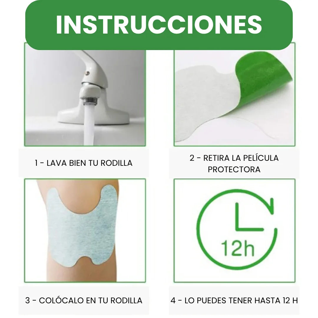 NexoPro: Parches de Alivio del Dolor de Rodilla 12 piezas - NEXO SHOP