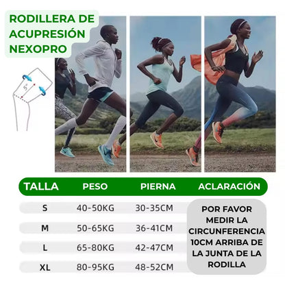 PACK RODILLA NEXOPRO: 1 Rodillera NexoPro + 12 Parches Antidolor + 1 Spray de Tratamiento de Articulaciones - NEXO SHOP