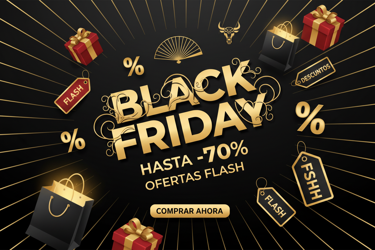 QUIERO QUE ME Hagas una imagen chula de Black Friday para mi tienda genérica en España
